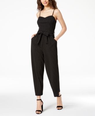 Emerald Sundae - Juniors' Printed Wide-Leg Jumpsuit