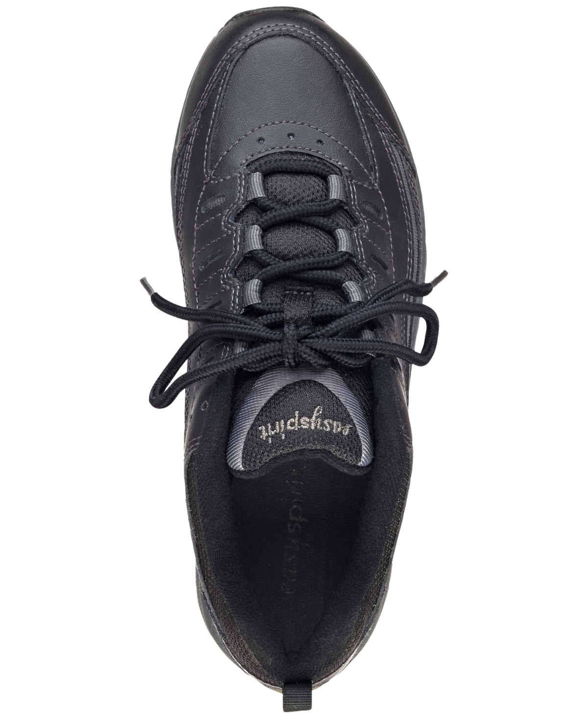 Shop Easy Spirit Women's Romy Lightweight Easy-on Walking Shoes In Black,dark Gray