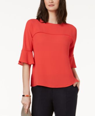 Nine West - Seamed 3/4-Sleeve Blouse