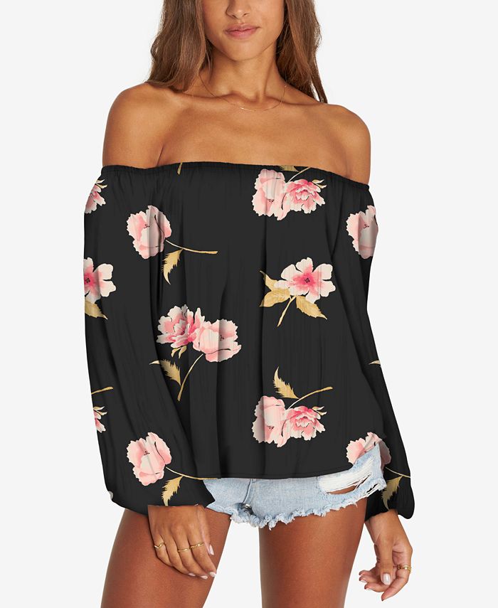 Billabong off store the shoulder top