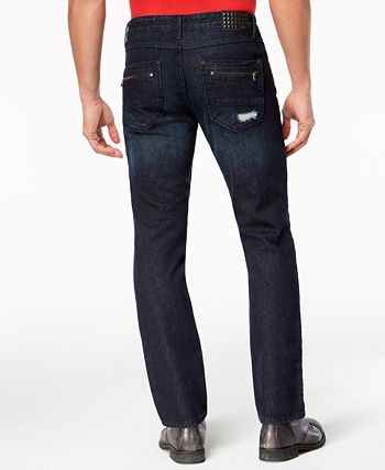 INC International Concepts I.N.C. Men's Slim-Straight Stretch Ripped ...
