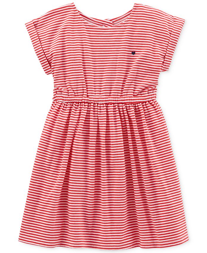 Carter's Striped Cut-Out Dress, Little & Big Girls - Macy's