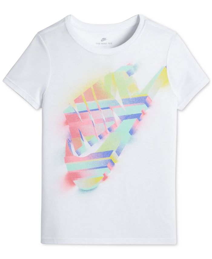 Nike Logo-Print T-Shirt, Big Girls - Macy's
