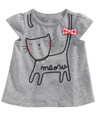 First Impressions Graphic Cotton T-Shirt, Baby Girls, Created for Macy ...