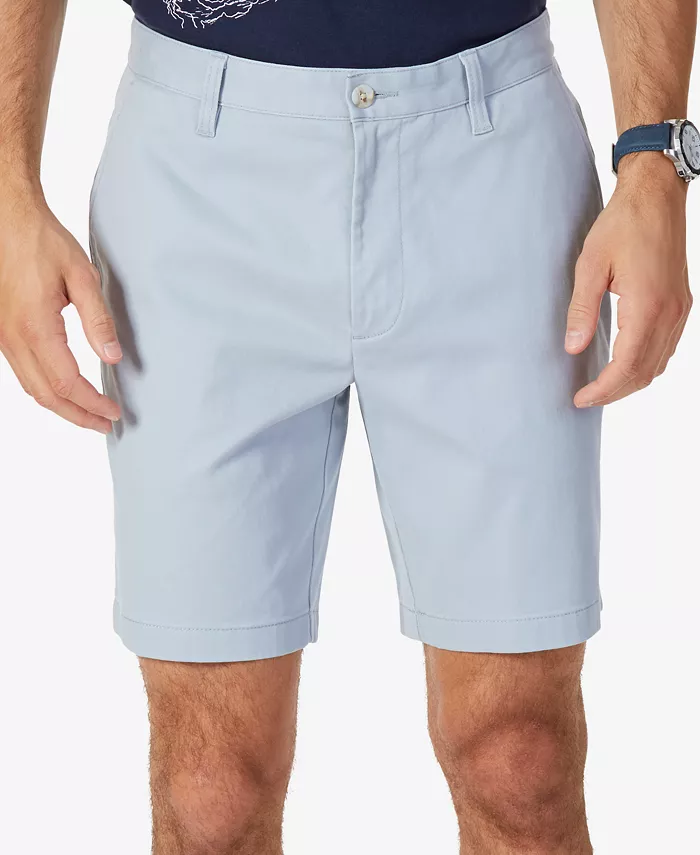 Men's Stretch Chino Flat-Front Deck Shorts, 8.5” Inseam - thumbnail 10