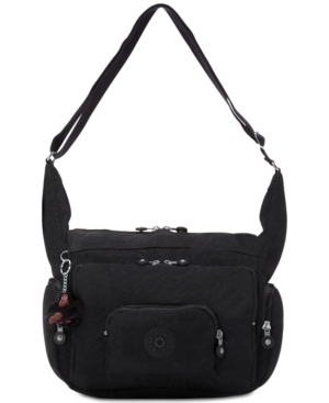 Kipling Gabbie Small Shoulder Bag In Black T/silver