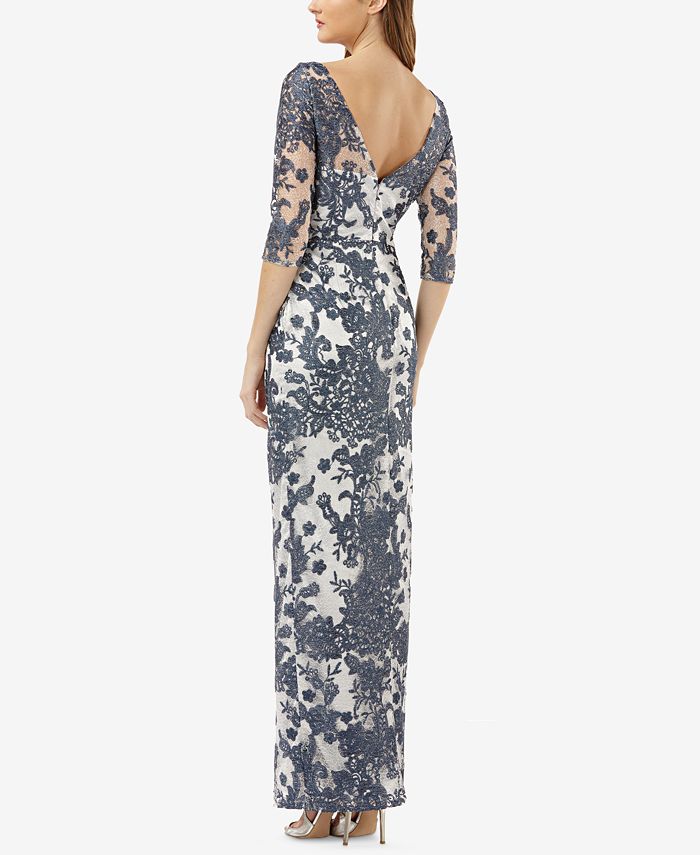 js collections illusion lace gown