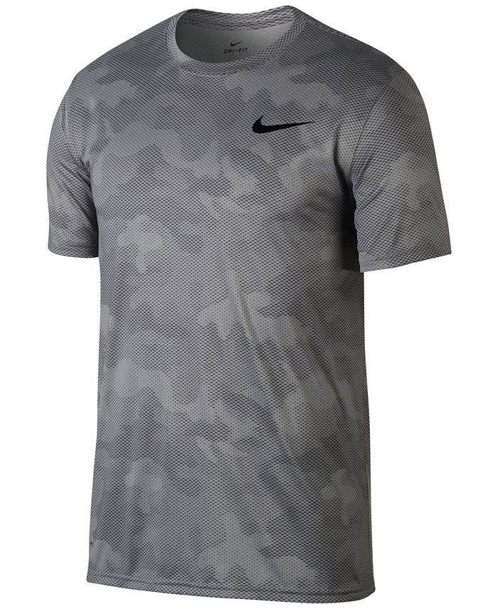 Nike Men's Dry Legend Camo-Print Training T-Shirt - Macy's