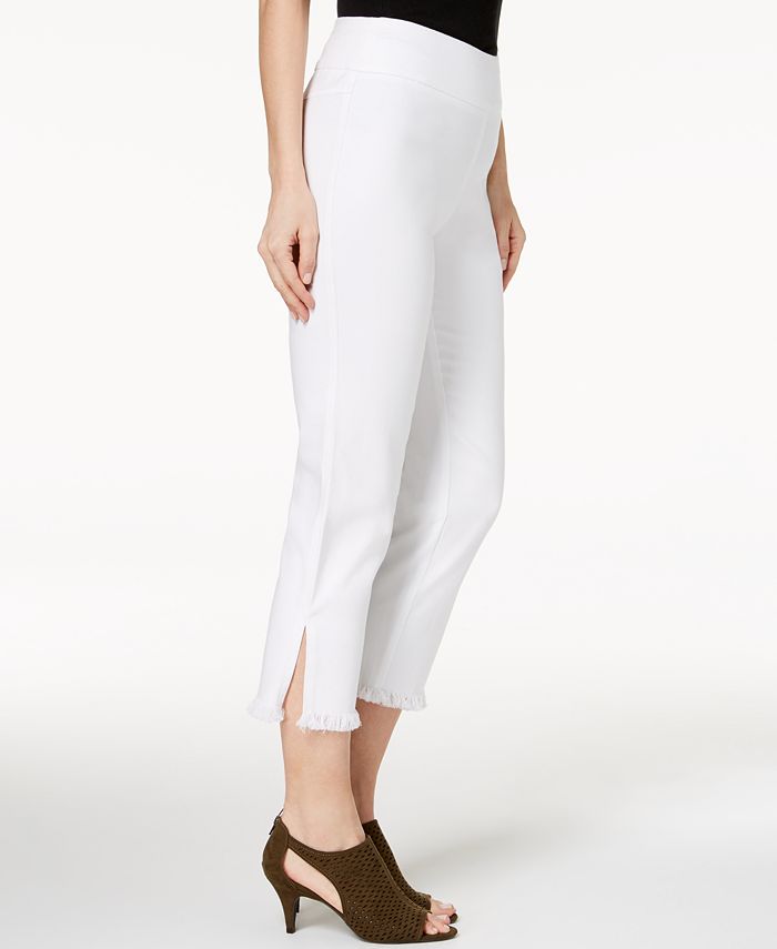Style & Co Frayed Comfort-Waist Capri Pants, Created for Macy's - Macy's