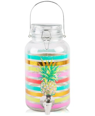 Home Essentials - Pineapple 1-Gallon Glass Beverage Dispenser