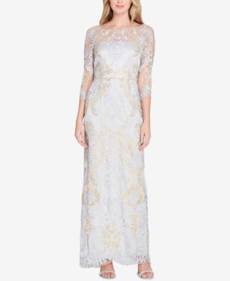 Tahari ASL - Embroidered Gown