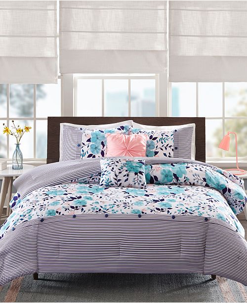 Intelligent Design Delle 4 Pc Twin Twin Xl Reversible Comforter