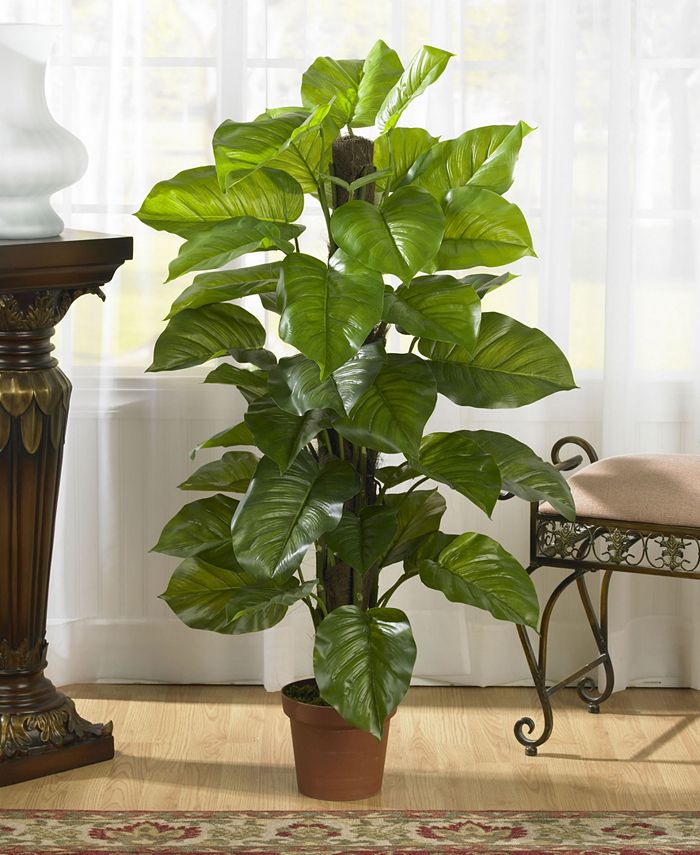 Nearly Natural - 52" Large Leaf Philodendron Real Touch Plant
