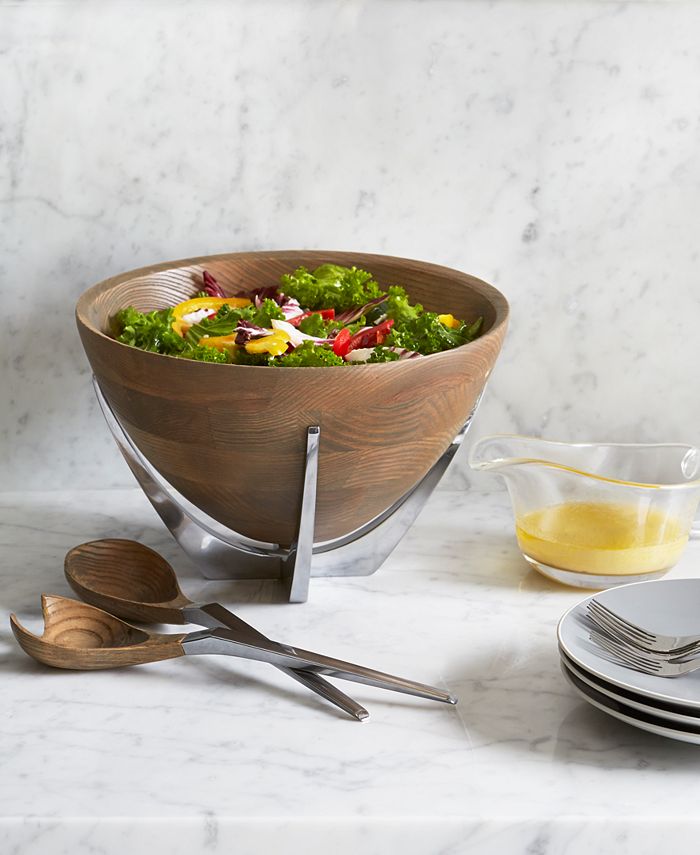 Nambé Cabo Collection Salad Bowl with Servers Macy's