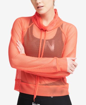 DKNY - Mesh Funnel-Neck Top