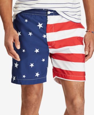 Polo Ralph Lauren Men s 6 Prepster American Flag Swim Trunks Macy s