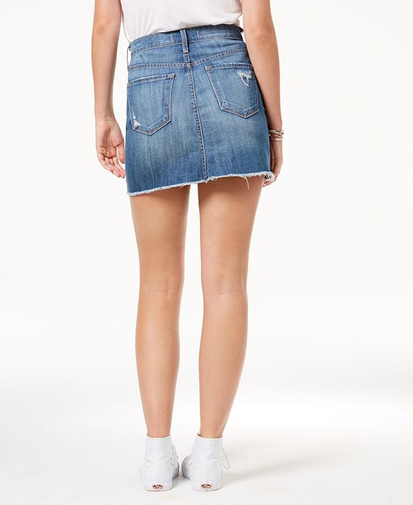 Flying Monkey Ripped Cotton Denim Skirt & Reviews Skirts Juniors