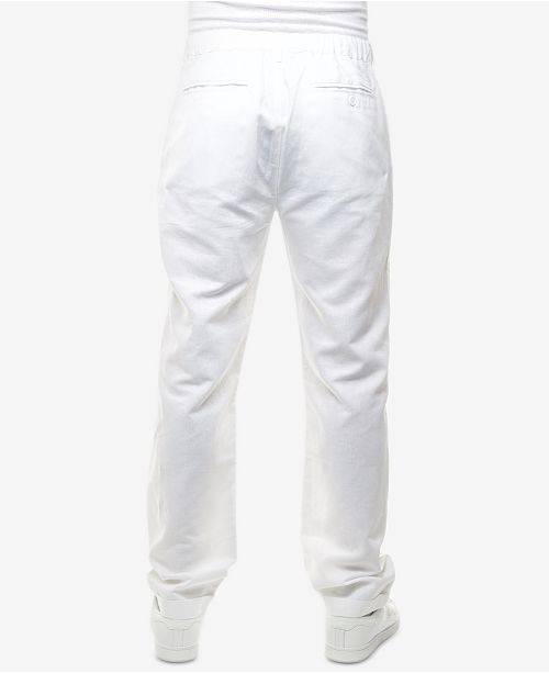 Sean John Men's Drawstring Linen Pants, Created for Macy's & Reviews ...