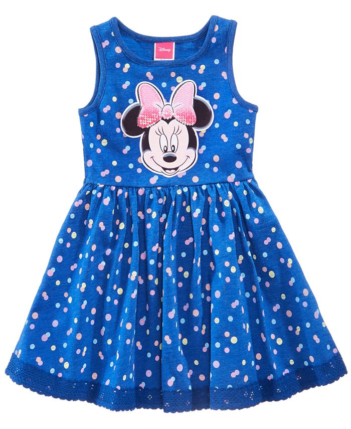 Disney Minnie Mouse Dot-Print Dress, Toddler Girls - Macy's