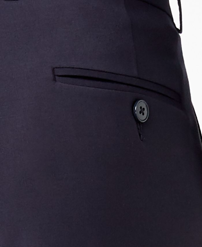 Calvin Klein Men's SkinnyFit Infinite Stretch Navy Suit Pants Macy's