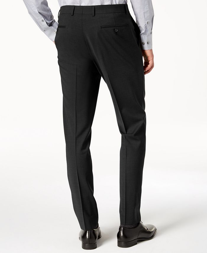 Calvin Klein Men's Skinny-Fit Infinite Stretch Black Suit Pants - Macy's