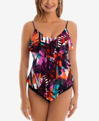 Magicsuit Rita Cypress Printed Tiered Tankini Top