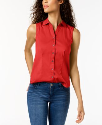 Charter club sleeveless blouse online