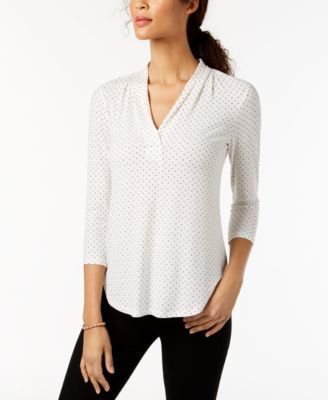 macy's dressy white blouses