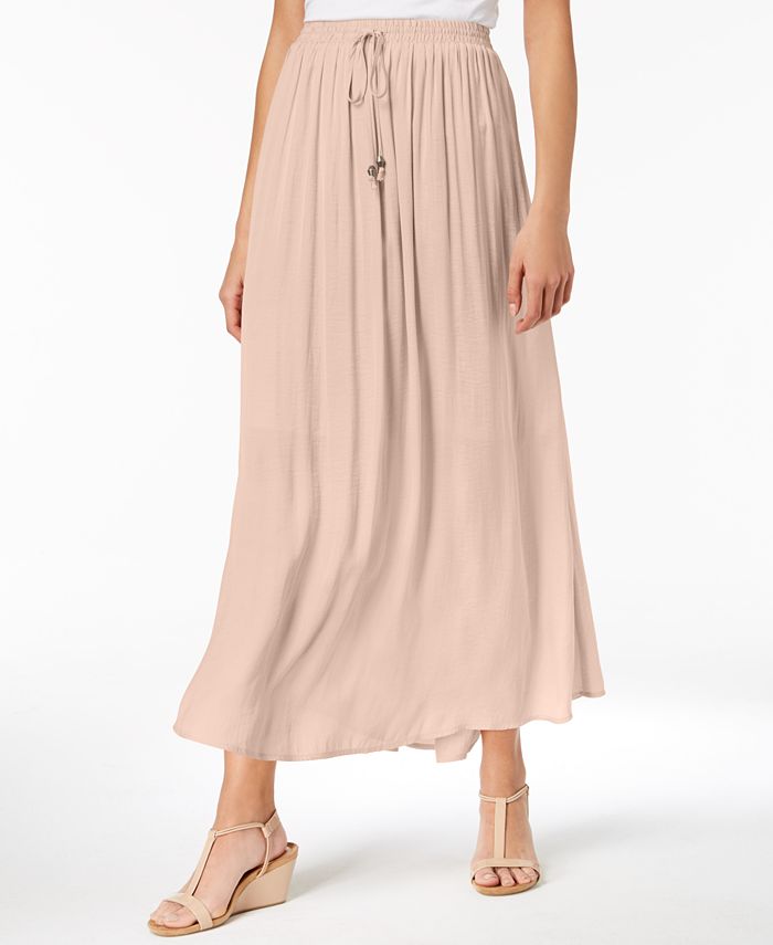 Style & Co Tie-Front Maxi Skirt, Created for Macy's & Reviews - Skirts ...