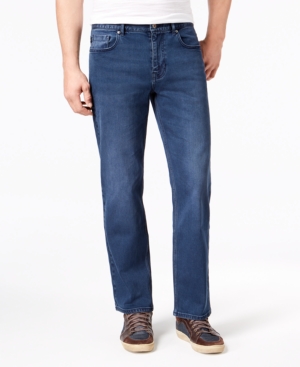 DKNY MEN'S RELAXED-FIT STRAIGHT-LEG DENIM JEANS, CREATED FOR MACY'S