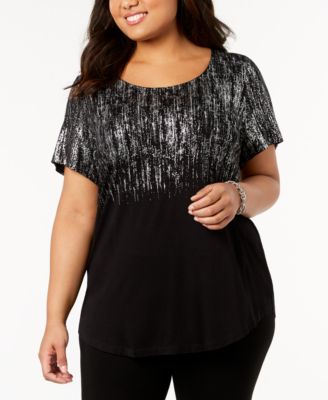 macys jm plus size tops