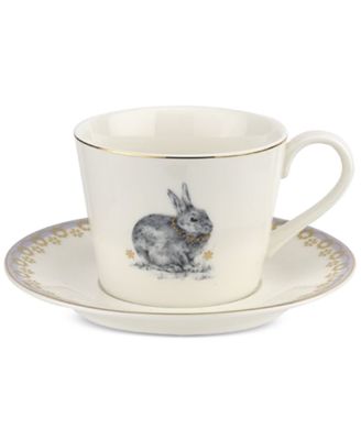 Spode - Meadow Lane Teacup & Saucer Set, Lilac