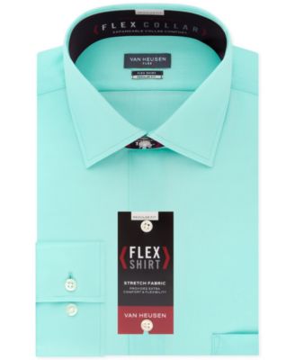 Van Heusen Men's Classic-Fit Wrinkle Free Flex Collar Stretch Solid Dress  Shirt - Macy's