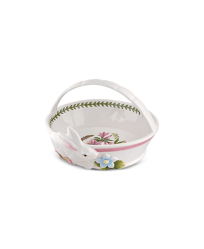 Portmeirion Botanic Garden Terrace Bunny Oval Bread Basket Macy's