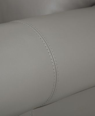 Orid 84" Leather Roll Arm Sofa