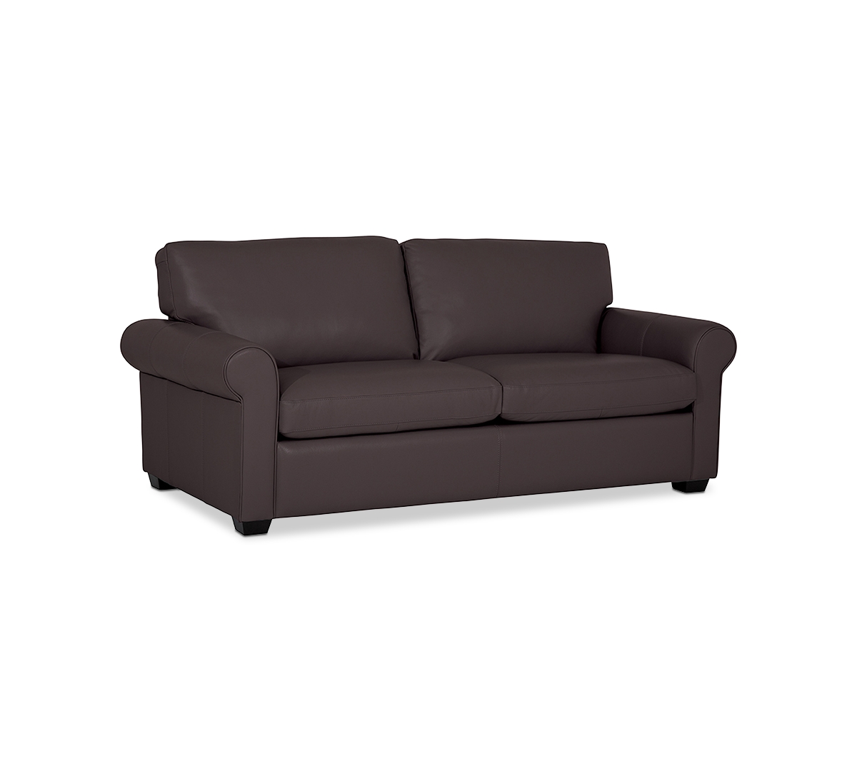 Macy's Orid 77" Full Roll Arm Leather Sleeper, Created For