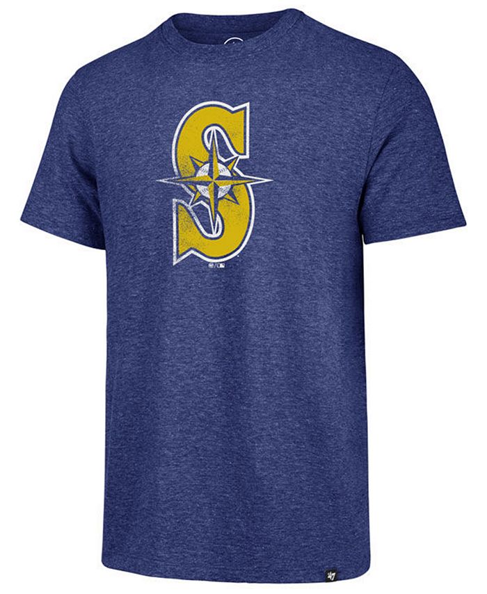 '47 Brand Men's Seattle Mariners Coop Triblend Match T-Shirt - Macy's
