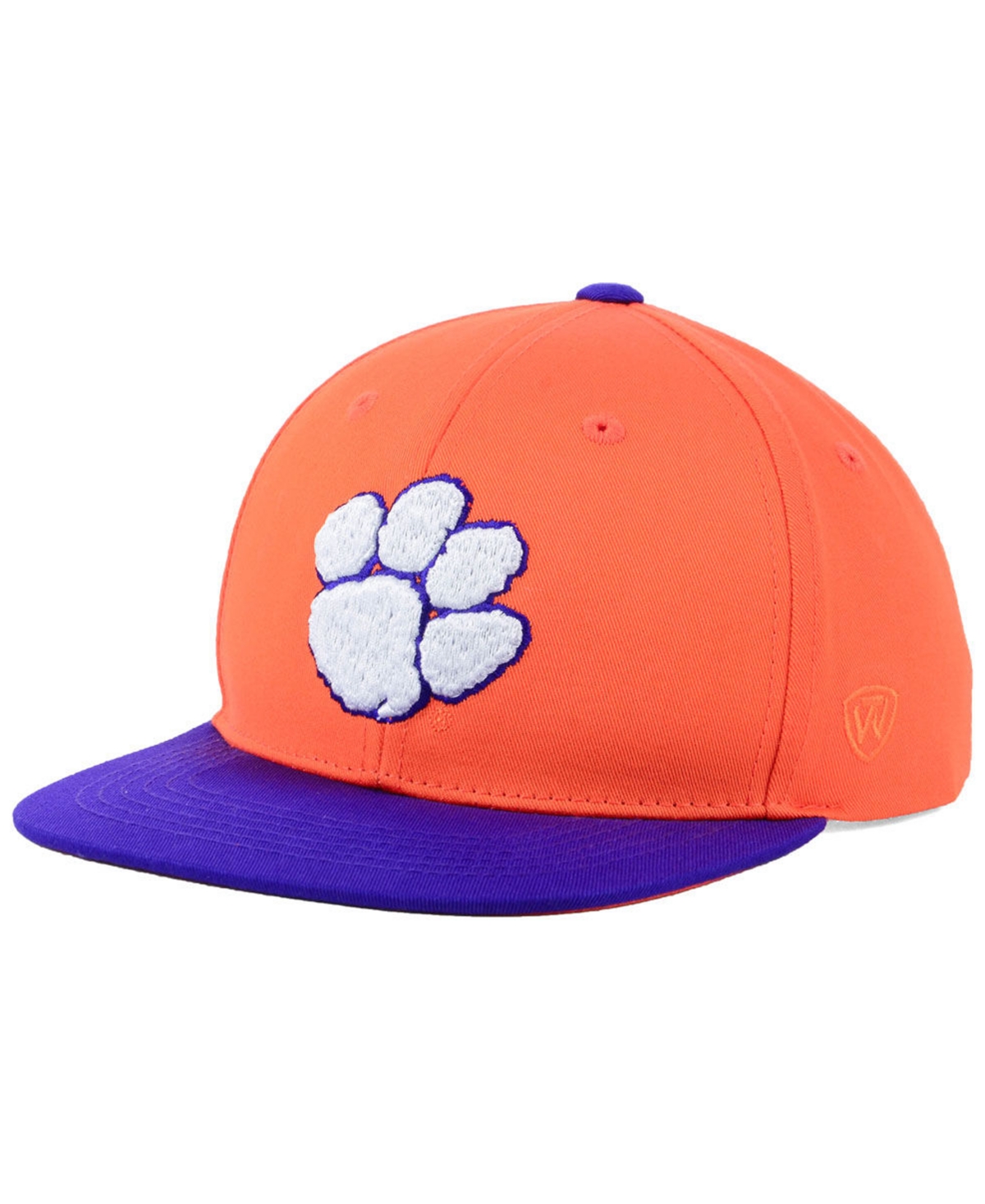 Top Of The World Boys' Clemson Tigers Maverick Snapback Cap In Orange,purple