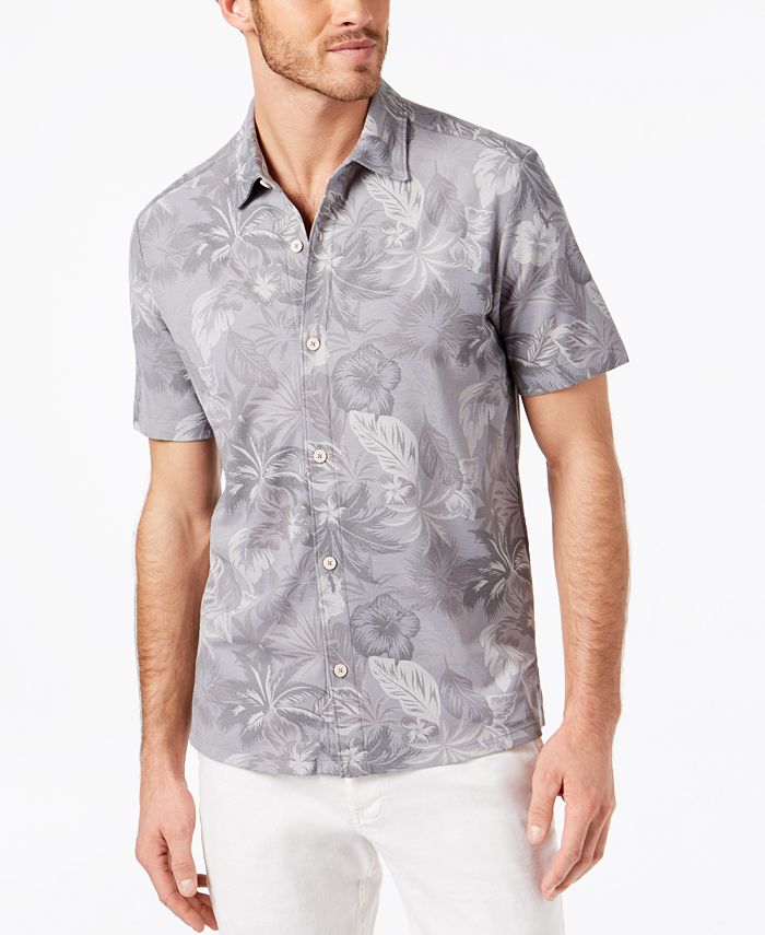 Tommy Bahama Men’s Fuego Floral Print Knit Camp Shirt - Macy's