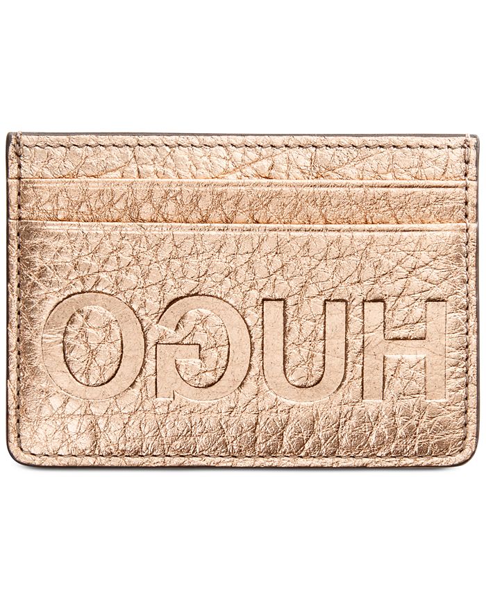 Hugo Boss Men's GoldTone Leather Card Case Macy's