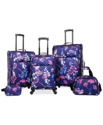 macy's 5 piece luggage set sale