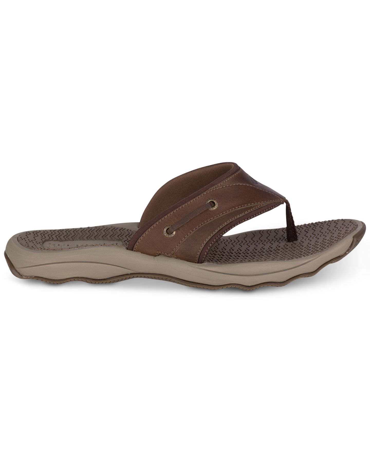 Мужские сандалии Sperry Outerbanks Thong, цвет: Коричневый — фото 2