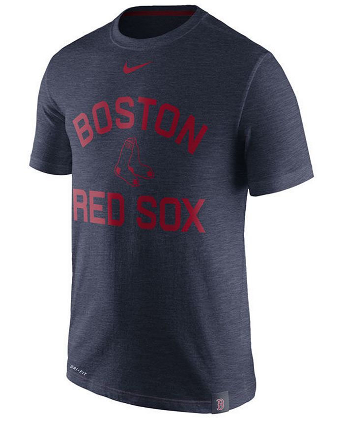 Nike Men's Boston Red Sox DriFit Slub Arch TShirt Macy's