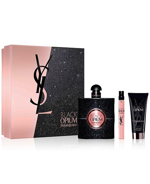 Yves Saint Laurent 3 Pc Black Opium Gift Set Reviews All Perfume Beauty Macy S