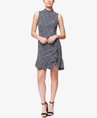Betsey Johnson - Ruffled Mock-Neck Dress