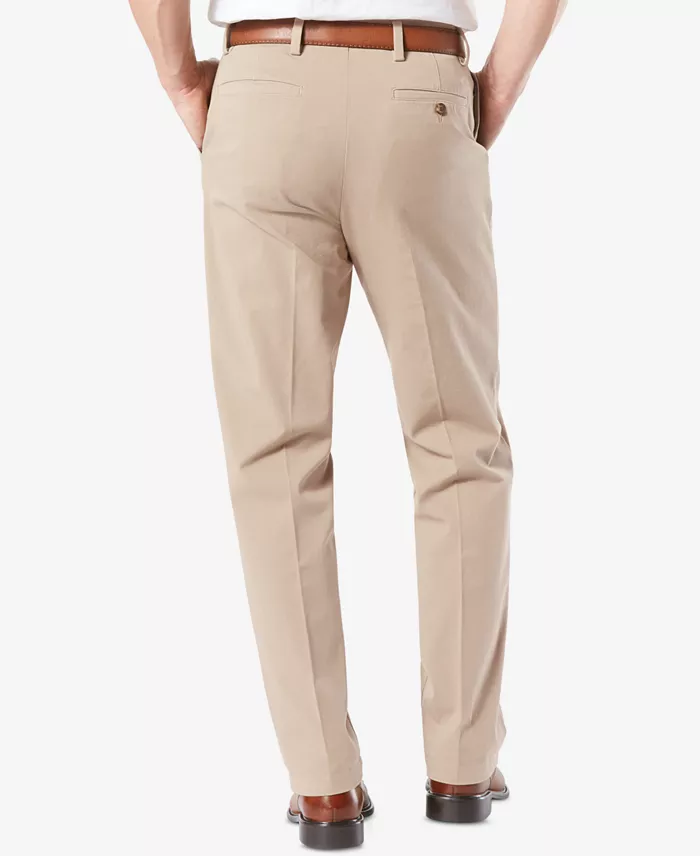 Men's Workday Smart 360 Flex Classic Fit Khaki Stretch Pants - thumbnail 2