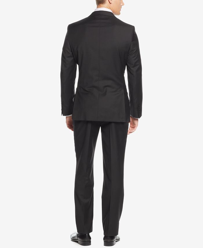 DKNY Black Solid Extra-Slim-Fit Suit - Macy's