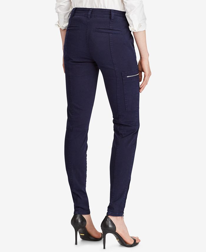 Lauren Ralph Lauren Zip-Pocket Skinny Pants - Macy's