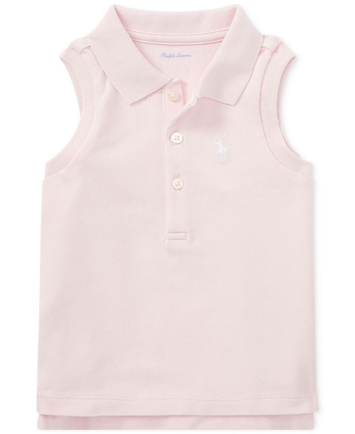 Polo Ralph Lauren Sleeveless Cotton Polo, Baby Girls & Reviews Shirts