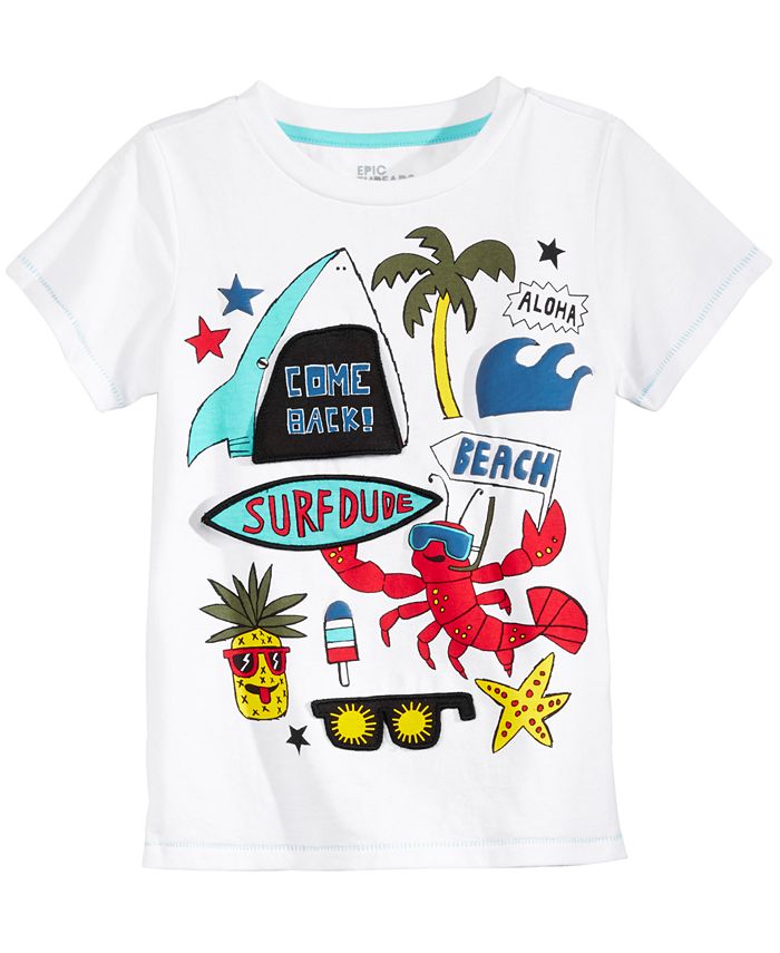 Epic Threads Flap-Graphic T-Shirt, Little Boys, Created for Macy's - Macy's